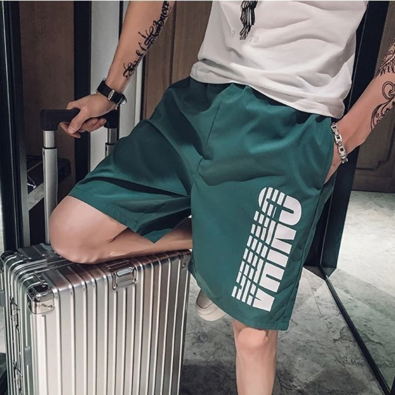 Male Short Pants Sports Sweat Baggy Hot Deals Men's Shorts Korean Style Luxury New In Pant 2024 Casual No Logo Thin Y2k 90s Bulk