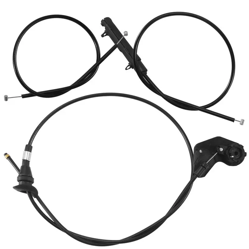 

A54P-3PCS Engine Bowden Cable Hood Release Wire For-BMW E39 525I 530I 51238176595 51238190754 51238176596