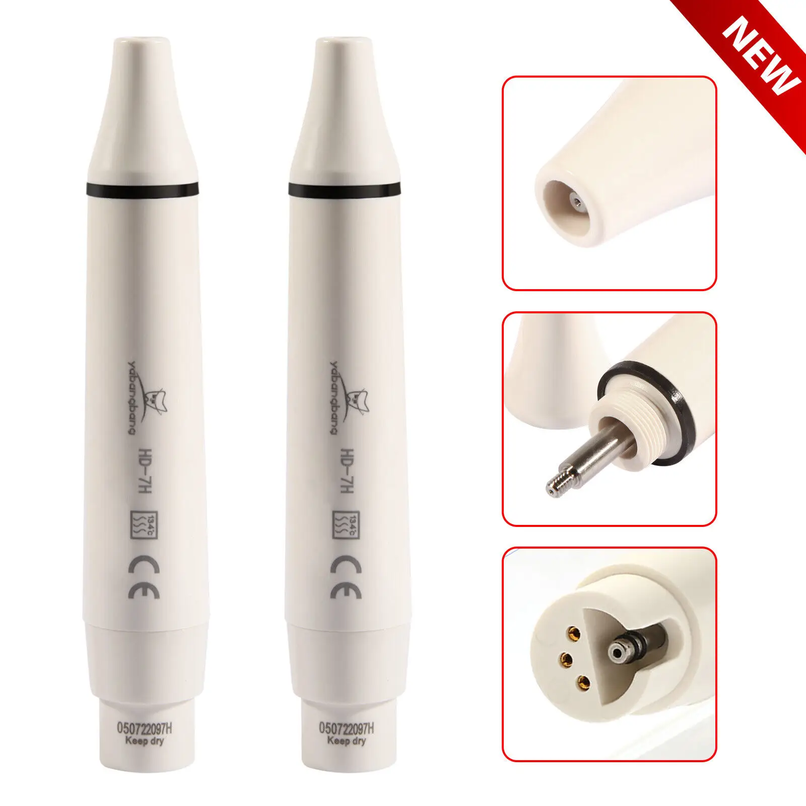 

2PCS Dental Detachable Ultrasonic Piezo Scaler Handpiece HD-7H fit for SATELEC DTE