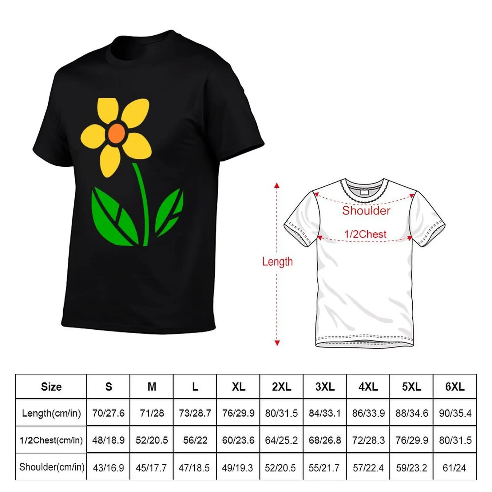 Daisy T-Shirt oversize t-shirts man cute clothes cotton t shirt men