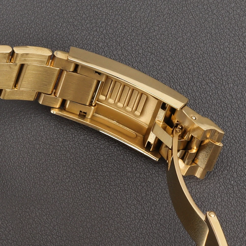 Silbernes 39mm VK63 Uhrengehäuse 20mm Edelstahl-Armband Uhrenzubehör Passend für VK63 VK63A Quarzwerk 29mm Zifferblatt Saphirglas – Detail 19