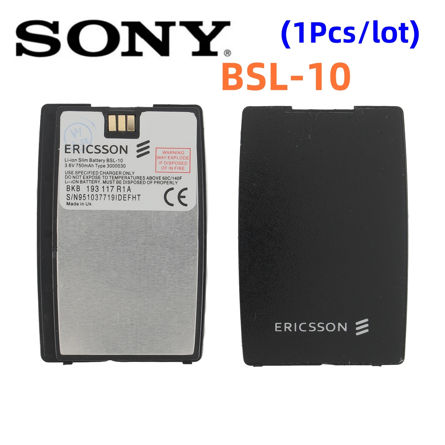 1pcs/lot Original Battery BSL-10 for Sony Ericsson T28S T28SC T29 T39 T520 T320 R520 R320 BUS-11