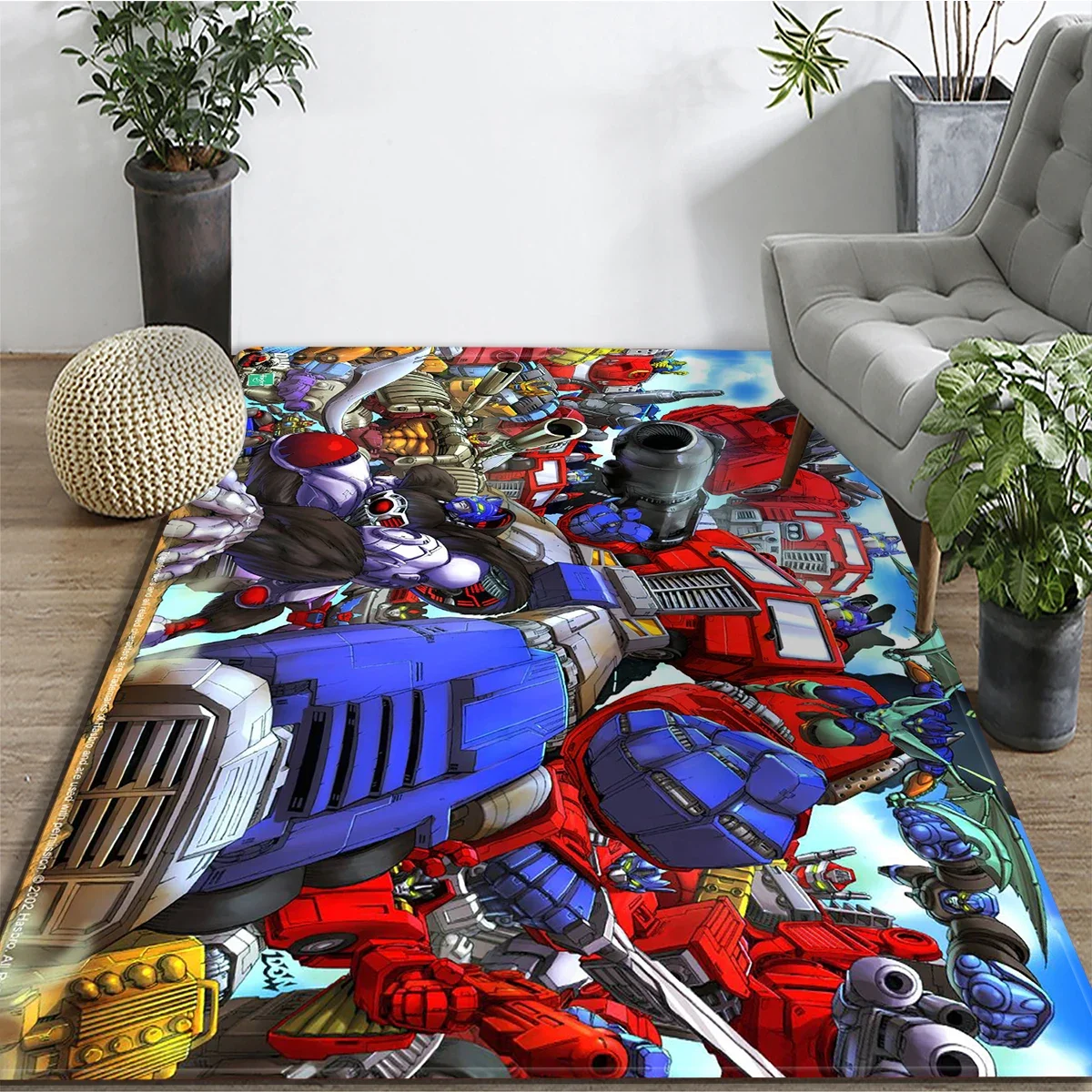 Cartoon T-Transformers Carpet Kitchen MatEntrance Doormat Bedroom Floor Decoration Living Room Carpet Bathroom Anti-slip Rug