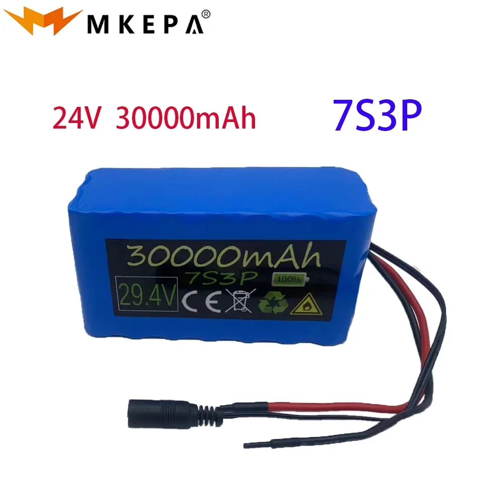 

MKEPA 7s3p 24V 30Ah 18650 Lithium Battery 29.4v 350W 500W Li-iong