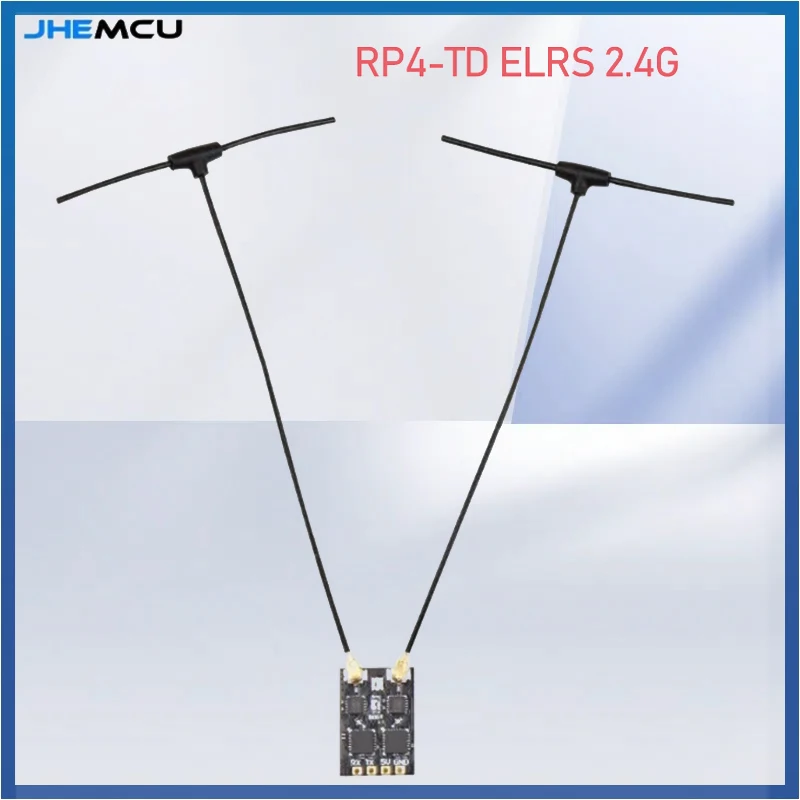 

JHEMCU RP4-TD ELRS 2.4GHz True Diversity Receiver ESP32 PICO D4,DUAL SX1280 For Long Range FPV Racing Drone RX