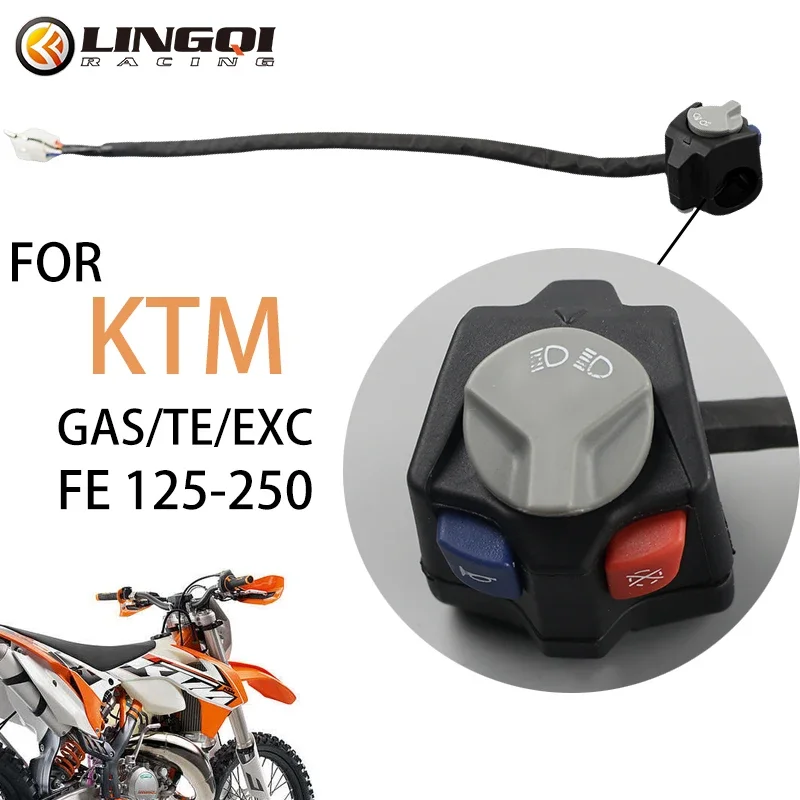 قطع غيار الدراجات النارية Flameout كاتب وقف التبديل ل الترابية دراجة الطرق غير الممهدة تشغيل/إيقاف ثلاثة وظيفة مفتاح بـزر دفع دراجة نارية الملحقات