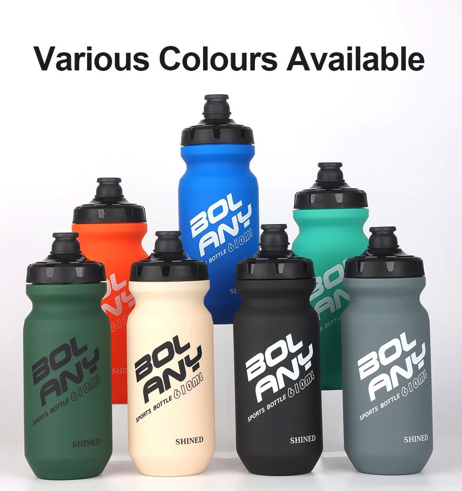 

BOLANY 610ML PP Bicycle Water Bottle Squeeze Out Water Leak-Proof Cycling Sports Water Bottle Fitness Plastic Water Cup