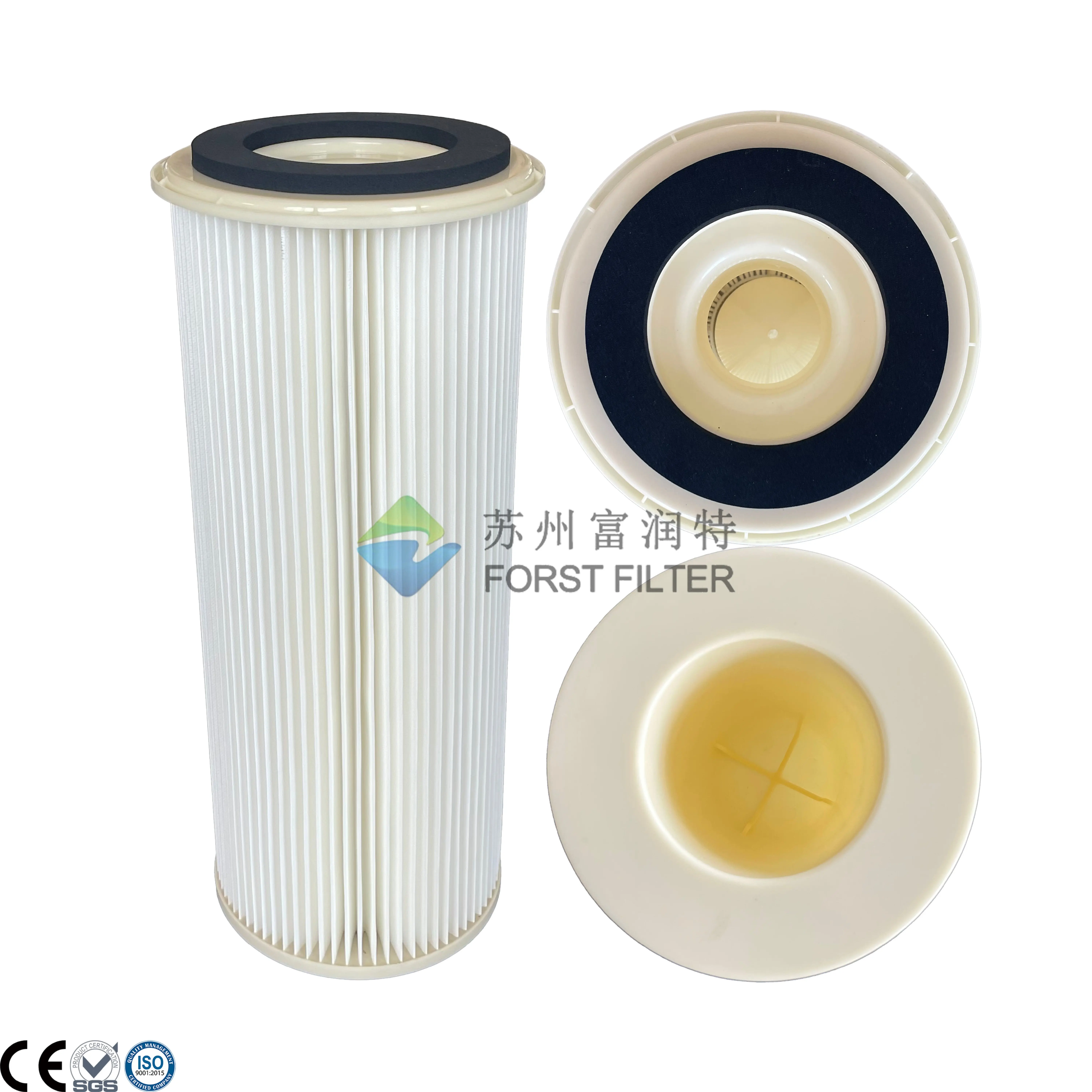 خرطوشة فلتر هواء مدخل هواء صناعية عالية الجودة قابلة للاستبدال من البوليستر