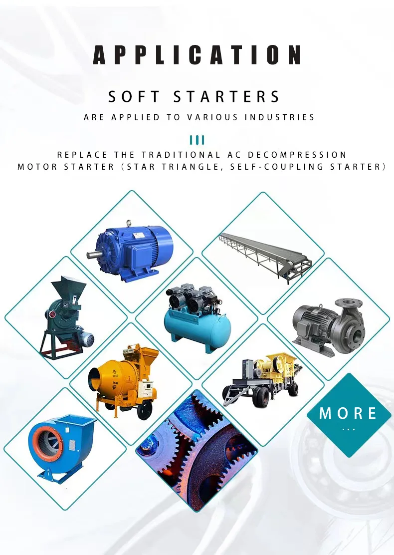 CMC MX motor soft starter microprocessador controle automático dispositivo de partida e proteção do motor