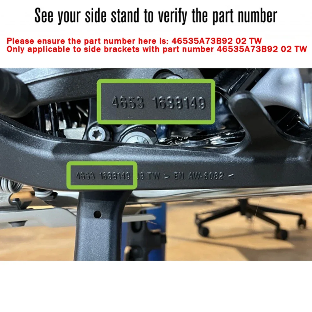 For BMW R1300R R1300RS Side Stand Enlargement 1300R 1300RS R 1300 RS For Side Stand Number:46535A73B92 02 TW R1300R
