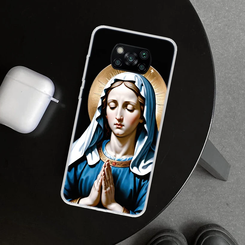 Virgin De Guadalupe Virgen Mary Phone Case Cover for Xiaomi Poco X6 X5 X4 X3 Nfc X7 F6 Pro F5 F4 Gt F3 M5S M5 M4 M3 Art Print Co