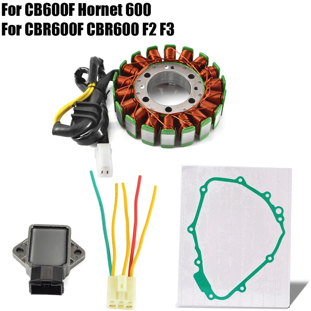 

Stator Coil + Regulator Rectifier + Stator Cover Gasket For Honda CB600F Hornet 600 600S / CBR600F CBR600F2 PC25 CBR600F3 PC31