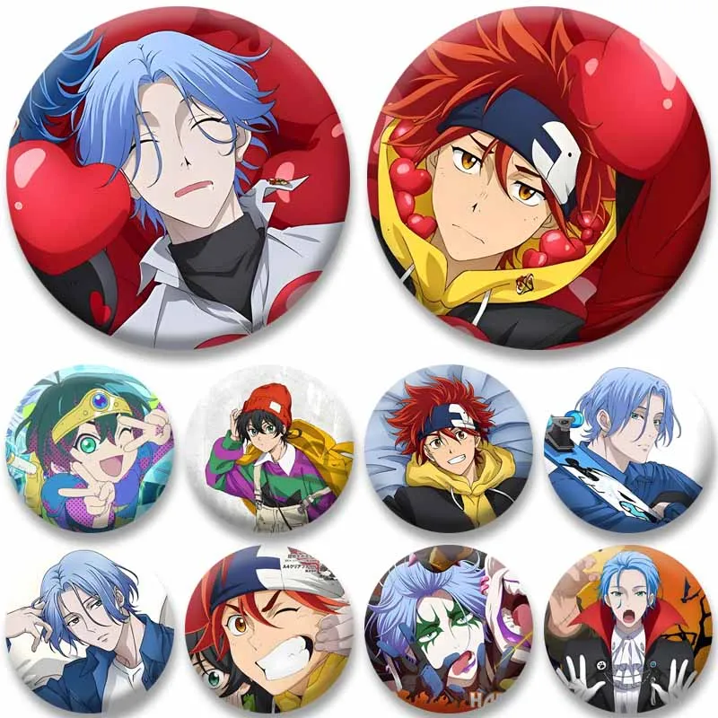 Anime SK8 The Infinity Langa Shadow insignia de Cosplay Reki Kyan cereza botón Pin personaje de dibujos animados broche bolsa accesorios de joyería