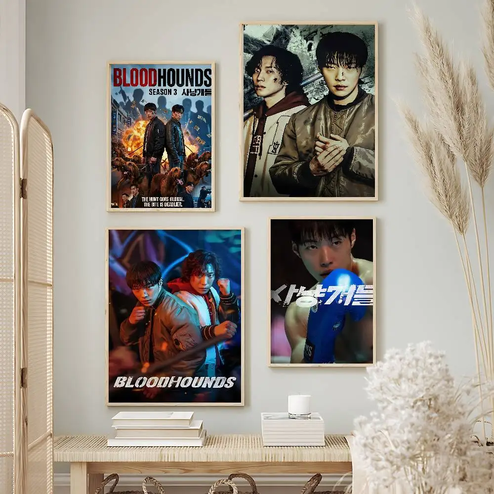 Bold TV Series Bloodhounds Posters Premium Self-Adhesive No Residue Wall Sticker for Home Office Bar Decor