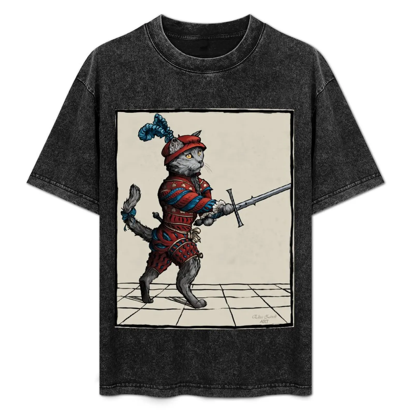 

Hemanimals - MAOWROZZO T-Shirt Big Size Loose Fit Tee Shirt