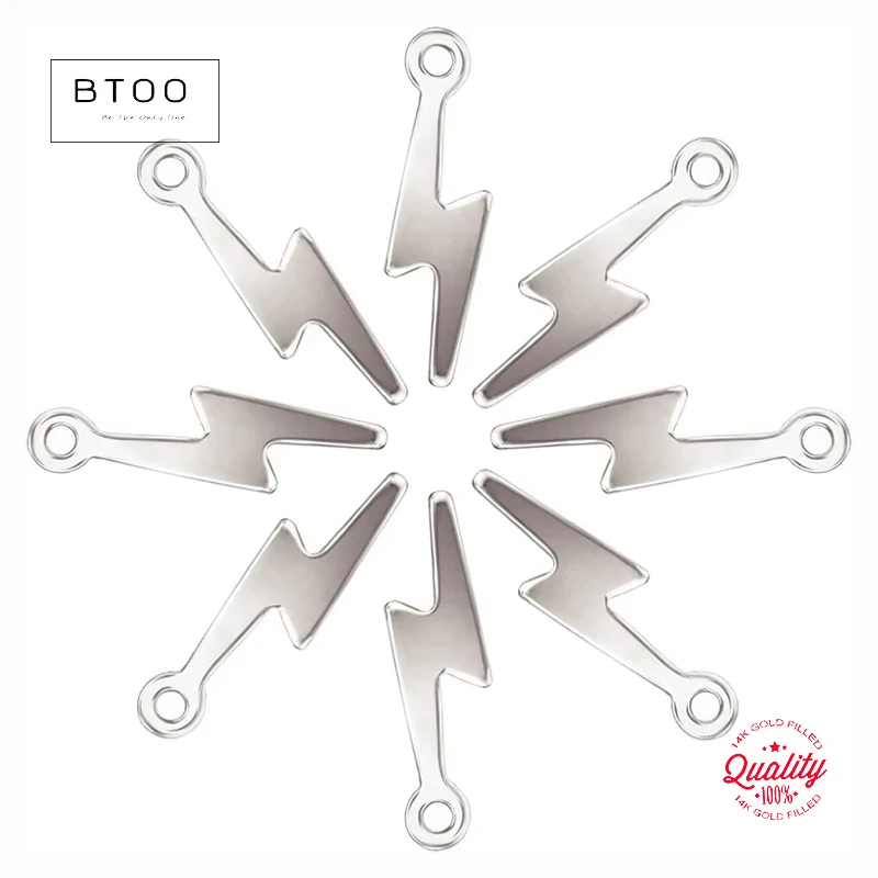 

Lightning Charm 925 Sterling Silver Lightning Pendants for Jewelry Making Supplies Jewelry Findings