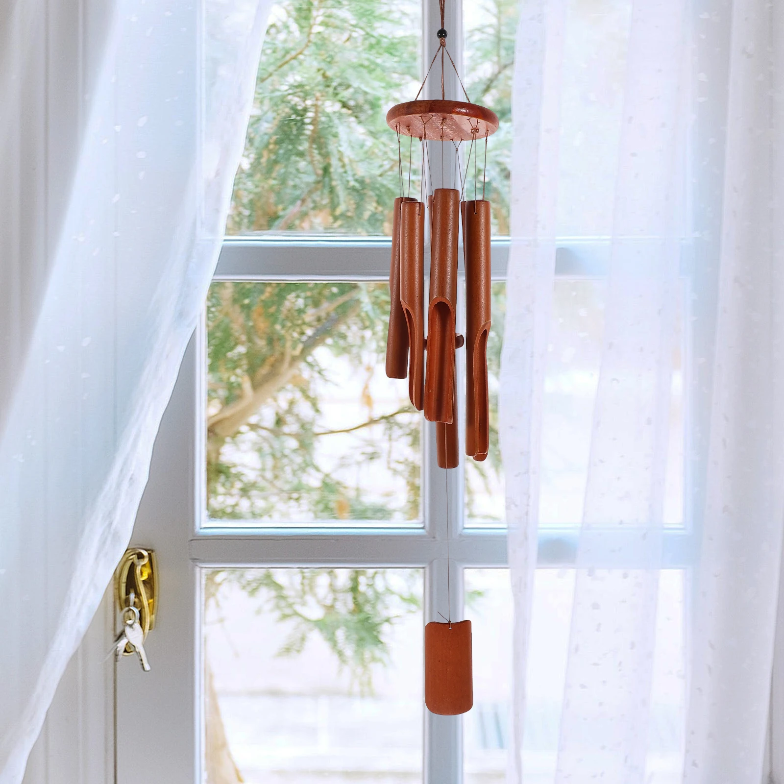 

Wooden Piece Wind Chime Pendant Decoration Outdoor Music Chimes for Windchimes Garden Patio