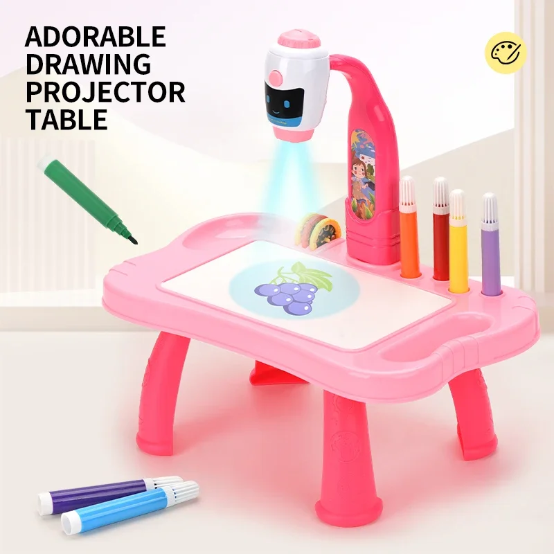 

New Arrival Children's Projection Drawing Board - Early Education Tablet with 3D Effects, Ideal for Toddlers' Creative Exp