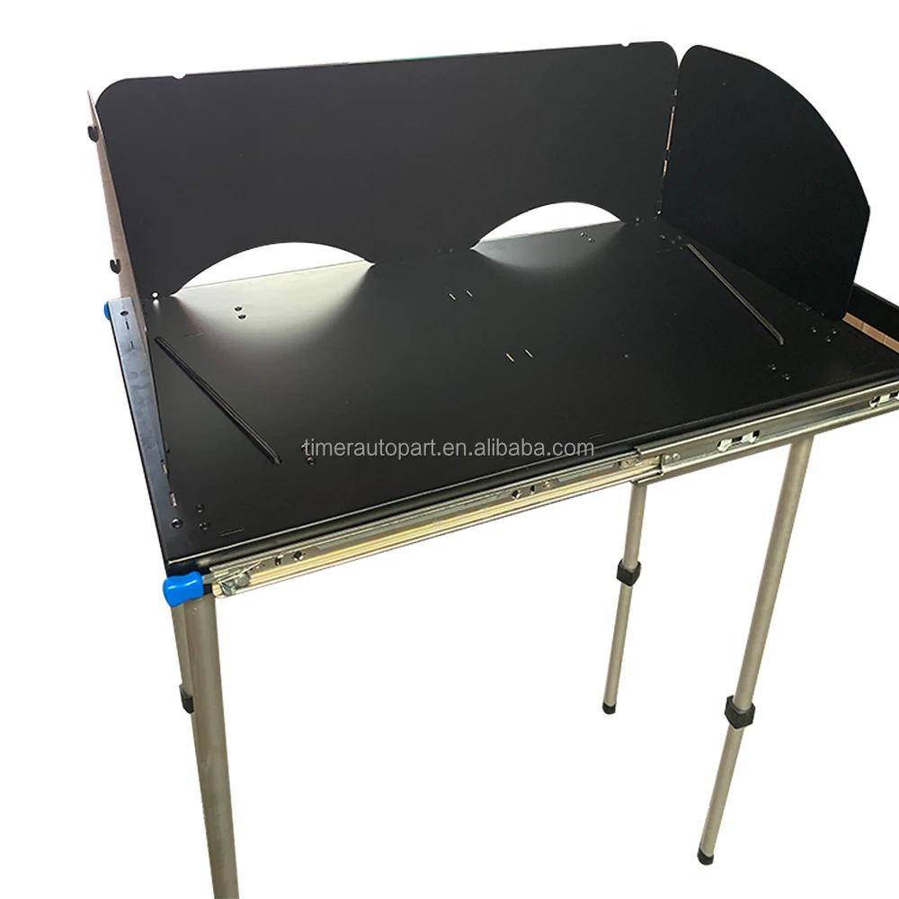 Best Outdoor Kitchen Portable Stand Table Aluminum Cooking Set Slider Expandable Table Pickup SUV Camp Outdoor Furniture