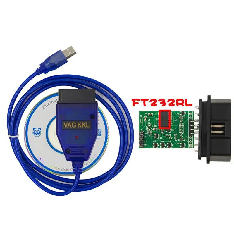 VAG KKL 409 USB Interface High Quality Diagnostic Cable FT232RL Chip 409.1 Inspection