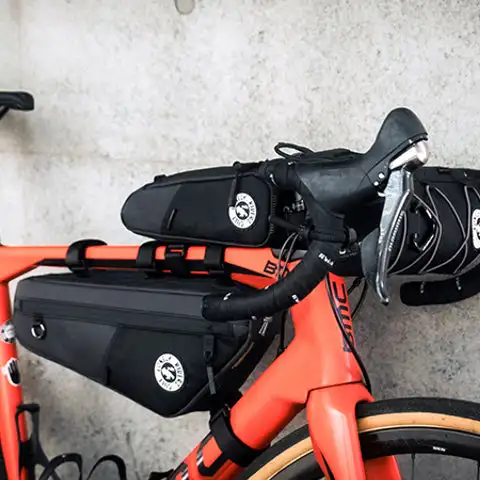 ULAC Wasserdichte Fahrrad-Top-Tube-Tasche, 0,9/1 l, MTB, Rennrad, leicht, langlebig, Fahrrad-Rahmentasche mit externen Seitentaschen – Detail 12