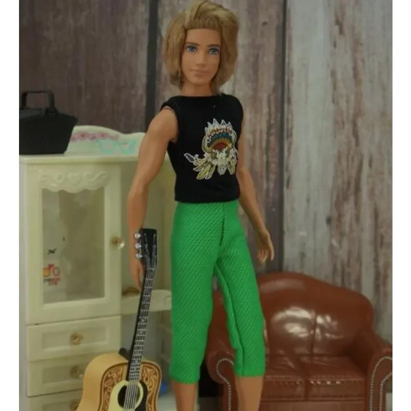 TA283 Gloednieuwe goede kwaliteit poppenkleertjes t-shirt top en broek broek voor kem poppen