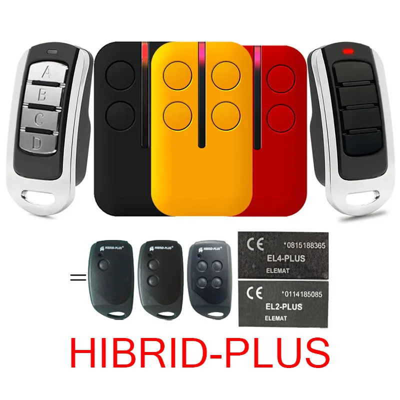 

HIBRID-PLUS EL1-PLUS EL2-PLUS EL4-PLUS ELEMAT Управление гаражными воротами Дубликатор с дистанционным управлением для гаража 433,92 МГц Rolling Code