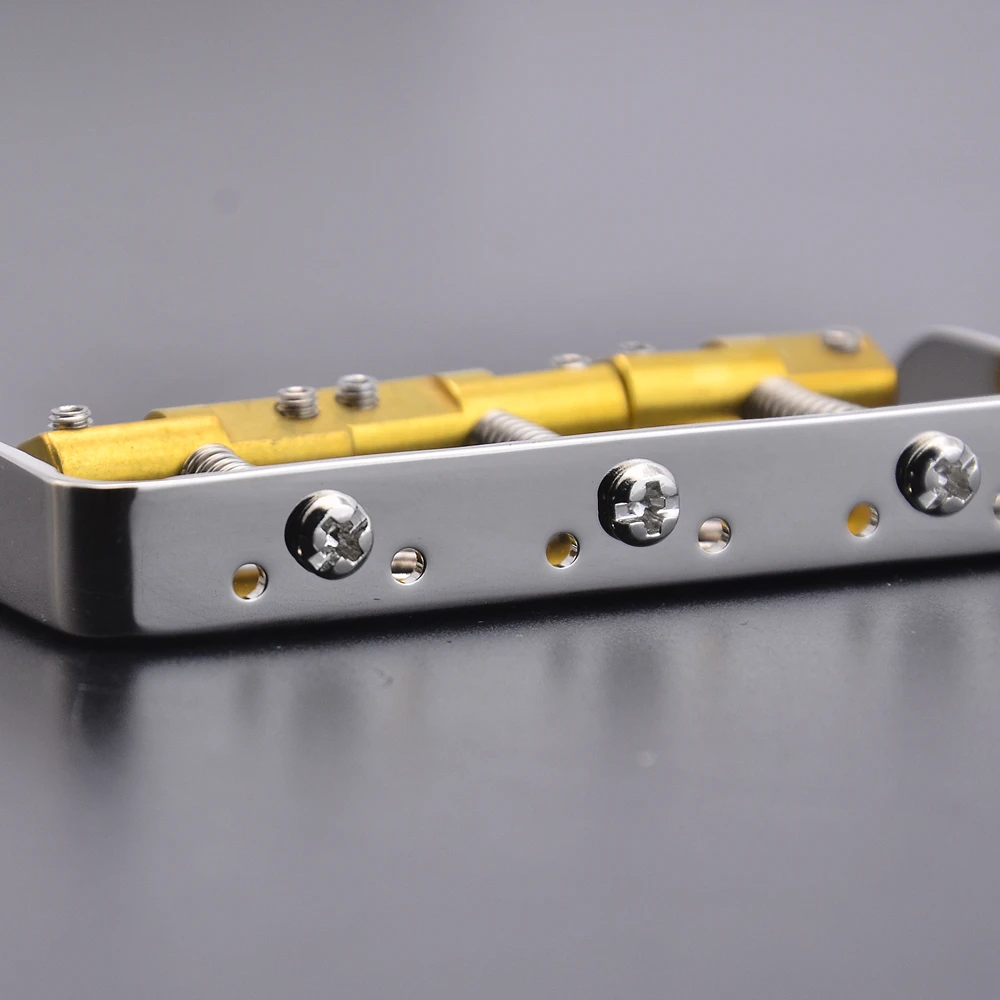 Original Genuine Brass Saddles Wilkinson WTBS Short Vintage Type Fixed Electric Guitar Bridge