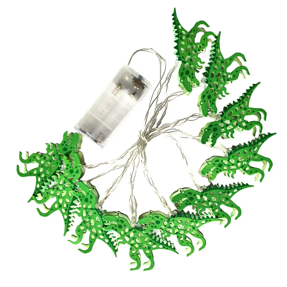 1Set LED Luci della stringa del dinosauro Stile del fumetto 1.65m Lampade decorative creative per la camera da letto del partito Uso del giardino Lampade del dinosauro a LED