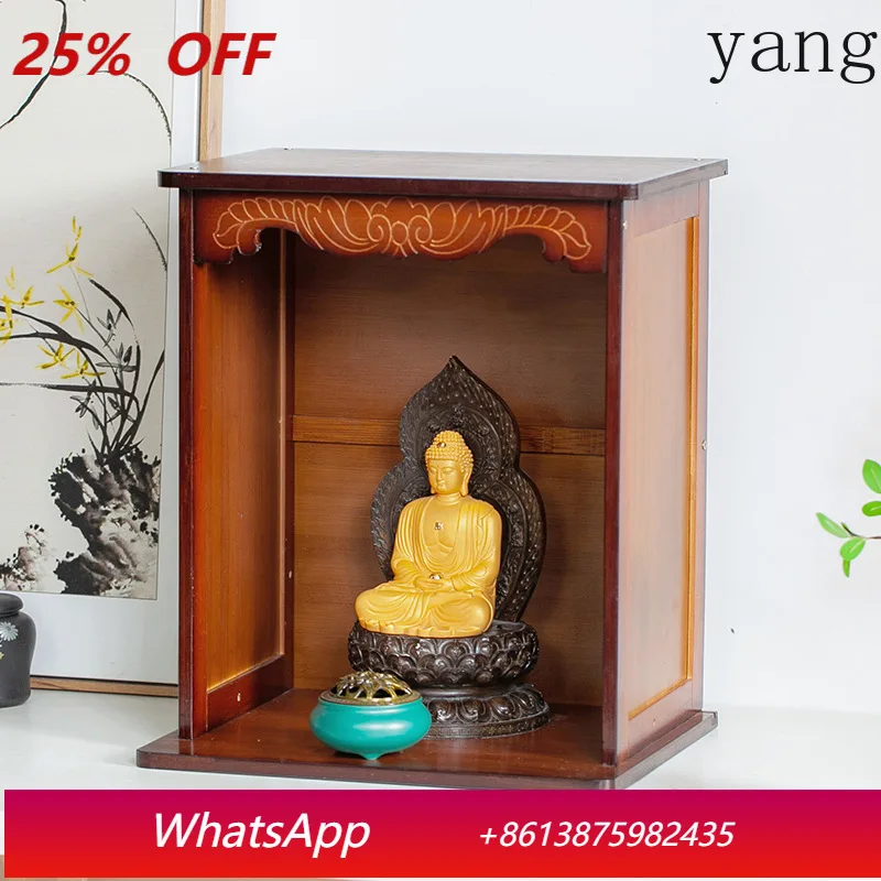 

LTT God of Wealth for Taiwan incense case household wall-mounted shrine rack God of Wealth cabinet