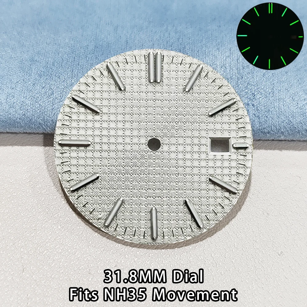 

NH35 31.8mm Oak Dial NH35 3 o'clock Dial 31.8mm NH35 Watch Dial Accessories C3 Green Luminous NH35 Oak Watch Dial Accessory