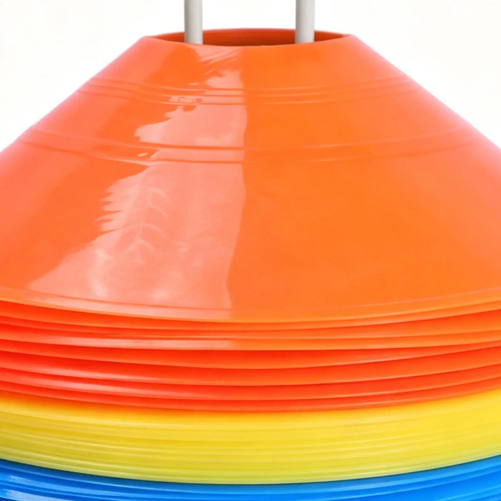 

Soccer Cones For Training 50 Pieces Portable Stackable Multifunctional Equipment Soccer Cones With Holder For Football