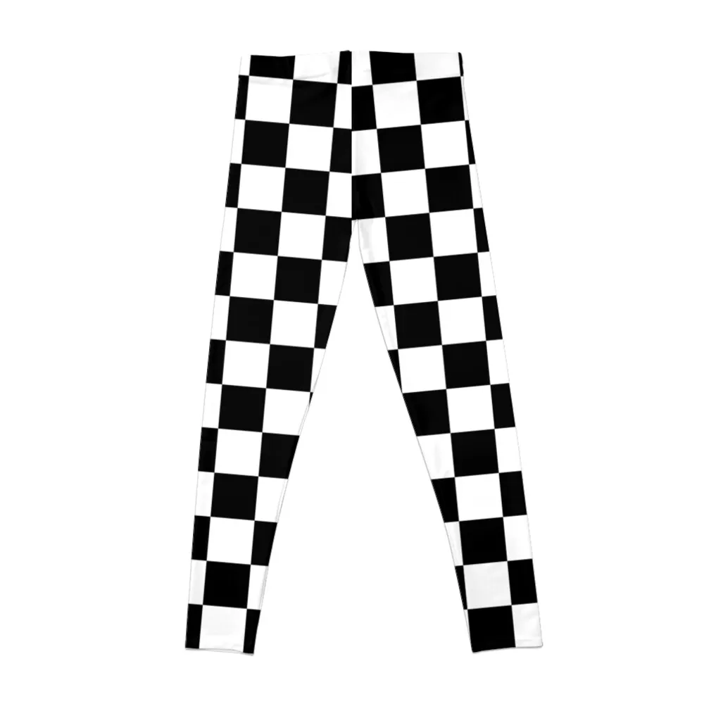 Black and white checkered Leggings active wear women leggings woman Leginsy push up high waist leggings women