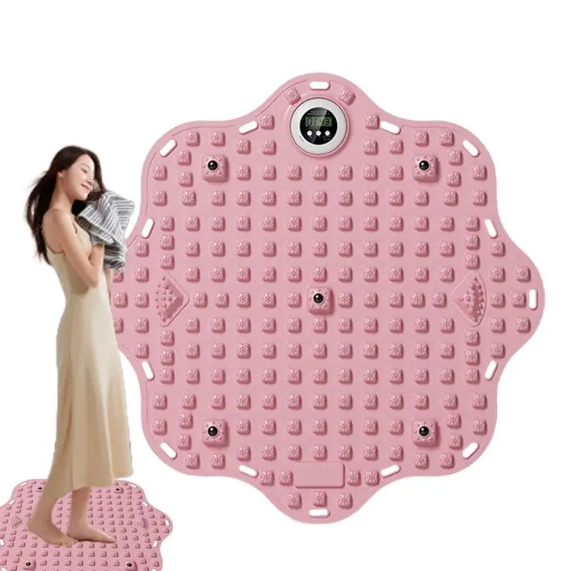 Foot Massage Mat Intelligent Counting Particle Massage Mat For Feet Portable TPE Massage Tool For Walking Embedded With 5