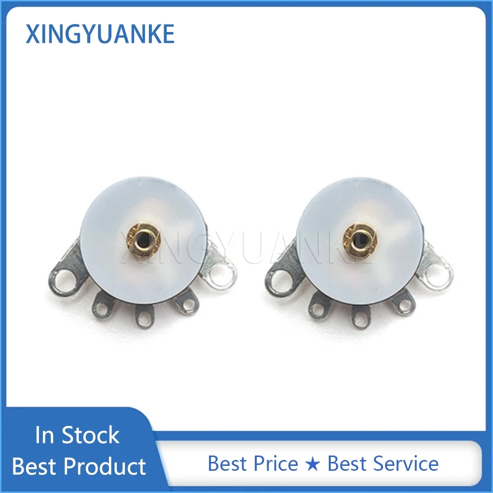 5PCS RV12MM Straight Feet Radio Player Power Amplifier Volume Potentiometer With Switch 5-Pin B1K B5K B10K B50K Diameter 12MM