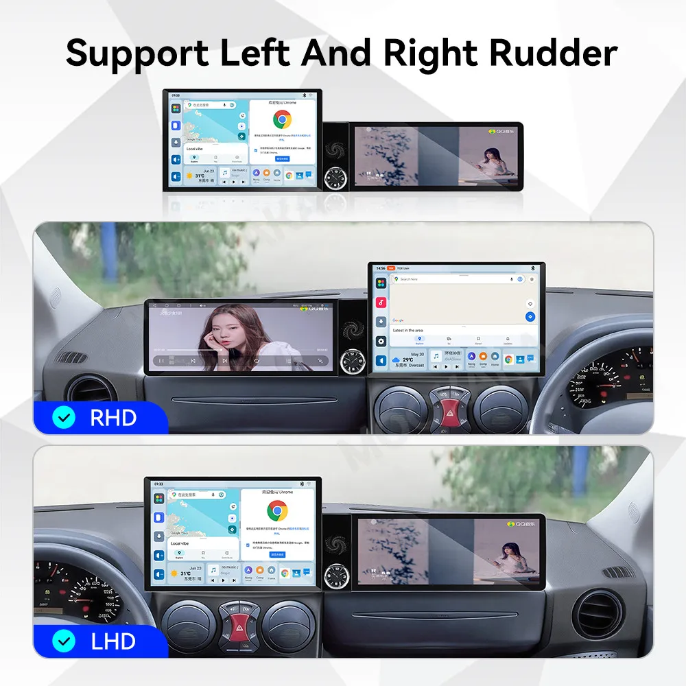 Qualcomm Android Radio For Fiat Doblo 2002-2017 Dual Screen GPS Multimedia Navigation Car Stereo Receiver player IPS Head Unit