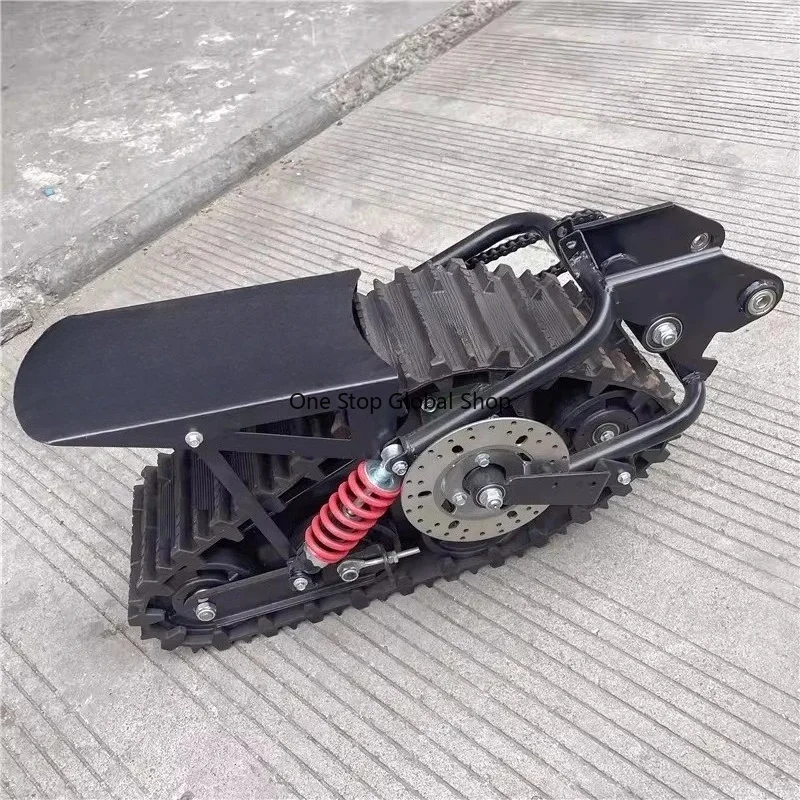 150CC Self-made two-wheel mid-to-high race off-road motorcycle accessories, modified snow triangle crawler sled