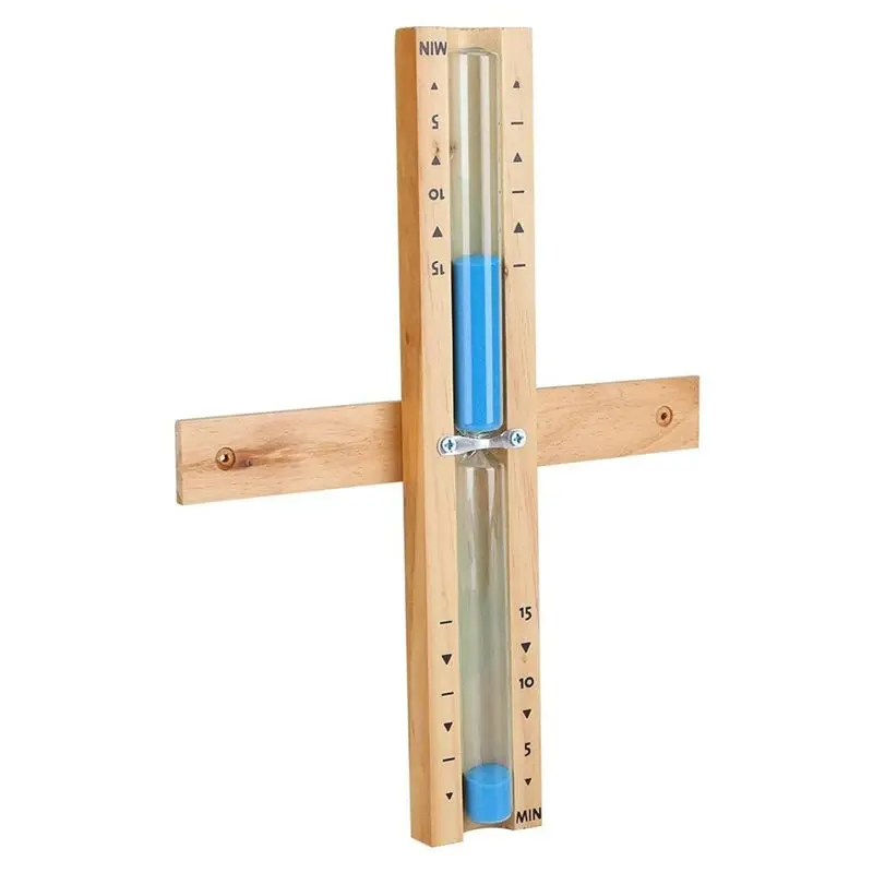 FLYY-2X 15-Minuten-Timer Sauna-Sanduhr Wandmontierte Rotierende Sanduhr Countdown-Uhr 15 Minuten (Blau) – Detail 3