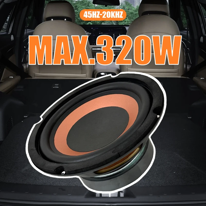 6.5 Inch 320W Car Subwoofer Speakers HiFi Car Automotive Audio Music Stereo Subwoofer Bass Car Speaker Woofer 4ohm