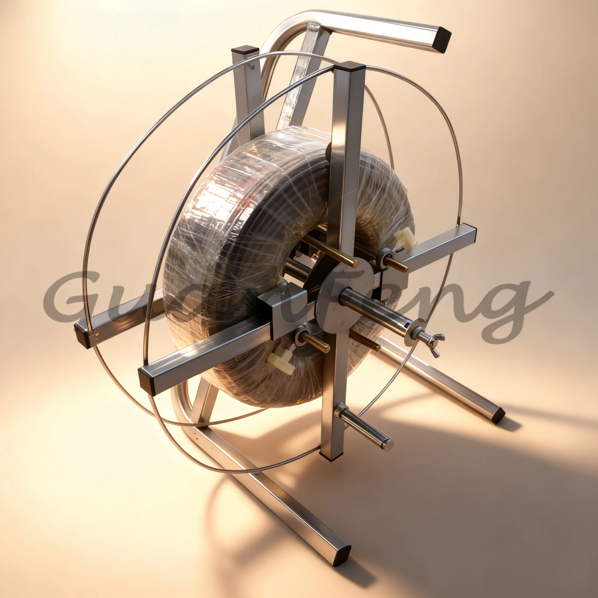 Hand Cranked BV-45 Cable Payoff Reel, Wire Spool Holder for Fiber Optic Cable and BV Electrical Cable Pulling
