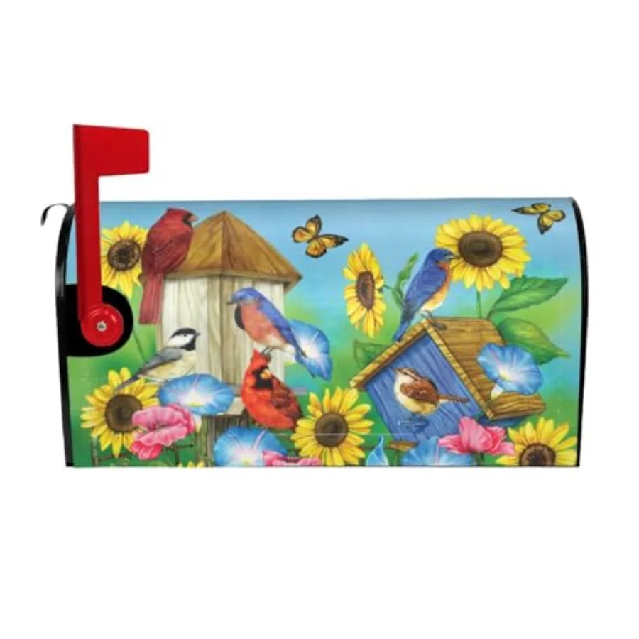 

Standard Size Magnetic Mailbox Cover, 21" x 18", Garden Decor