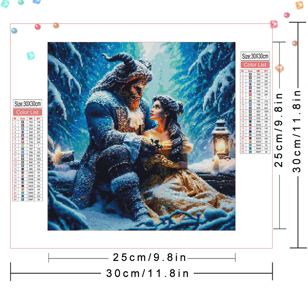 Disney Diamond Painting Stitch Full Round Square Diamond Fruit Craft Kit Ręcznie robiony prezent Dekoracja ścienna