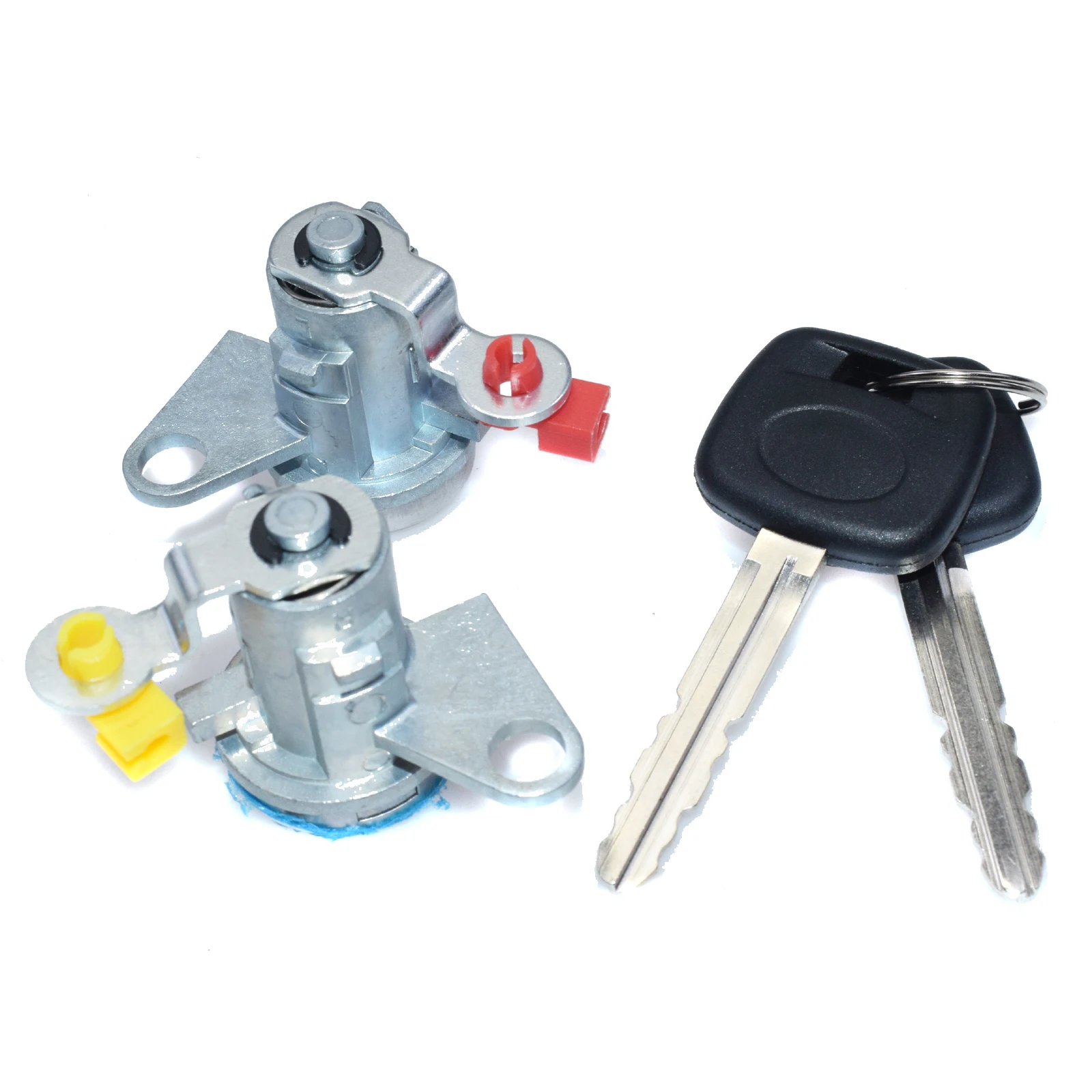 WOLFIGO New Door Lock Cylinder Set with Keys (L&R) For Toyota RAV4 1996 1997 1998 1999 2000 69051-42050 69051-42060 6905142050