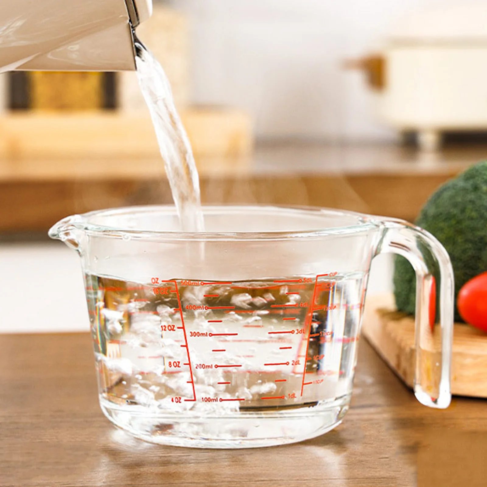 

Glass Measuring Cup with Scale Large Capacity Heat Resistant Liquid Measuring Tool for Baking Milk Coffee Vinegar Oil Household