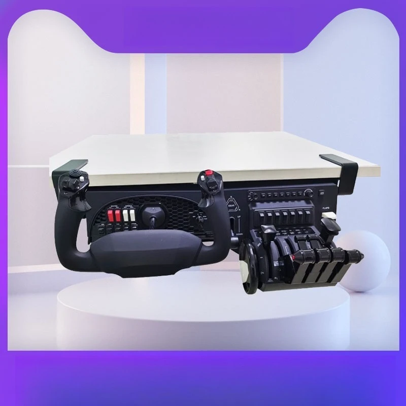 

Multifunctional Desk Mount YOKE Throttle Quadrant Flight Simulator Joystick with Honeycomb Design