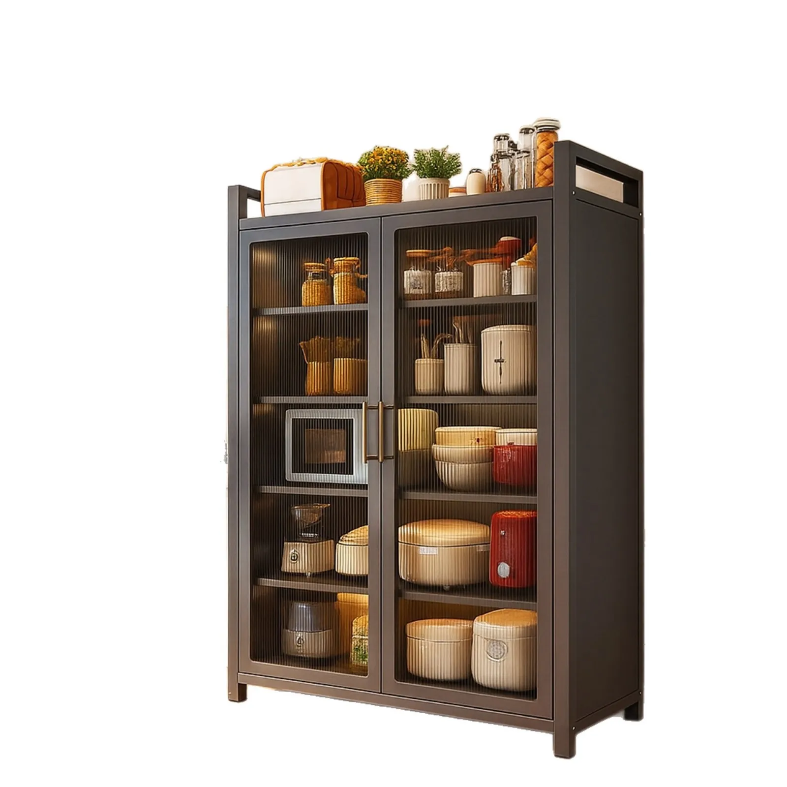 

Kitchen, multi-function, shelf, floor, multi-layer, integrated, wall-to-wall, storage cabinet