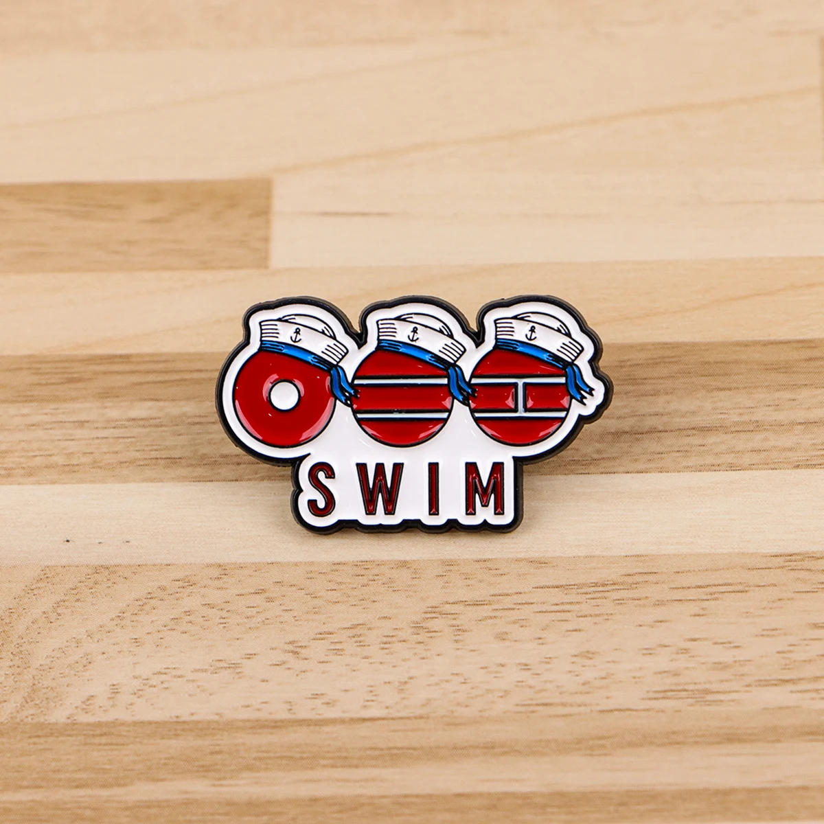 Cartoon Enamel Pin Retro Brooch Funny Swimming Theme Lapel Pin for Jackets Jewelry Clothing Decoration view 6