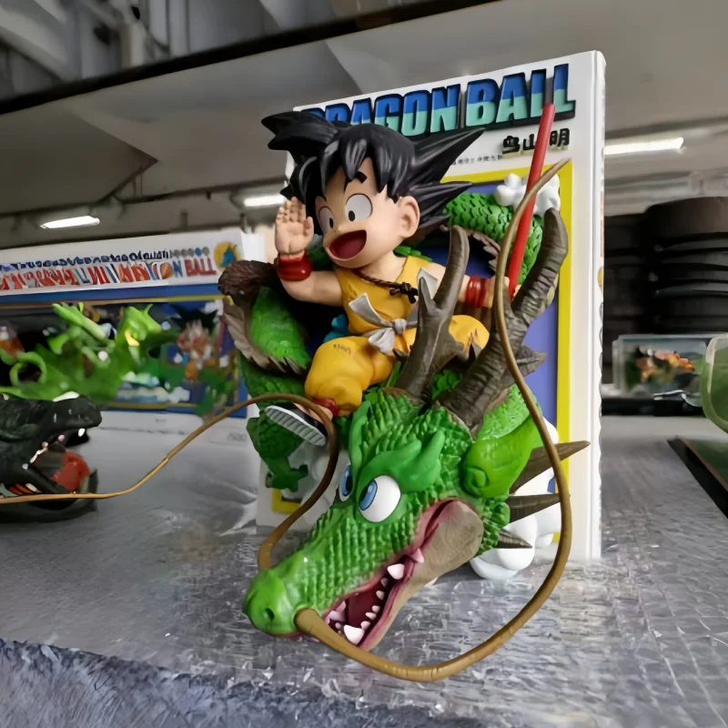 30cm Dragon Ball Child Goku Shenron Anime Action Figure Comic Books Anime Model Pvc Desktop Decoration Model Christmas Gifts