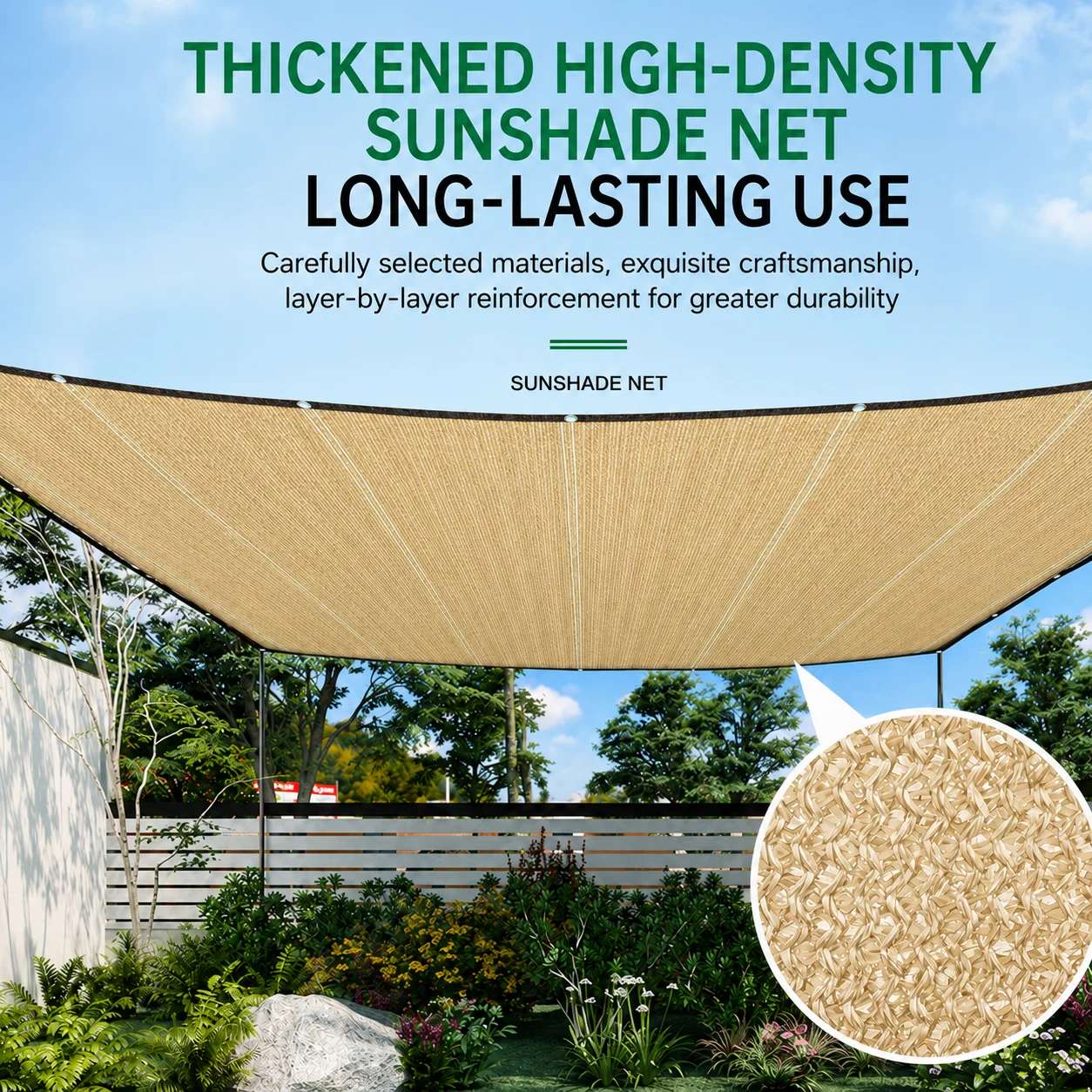 Toile de protection solaire décorative beige, filet d'ombrage respirant résistant aux UV, couverture solaire extérieure résistante aux intempéries pour patio, véranda, pergola, jardin, isolation thermique