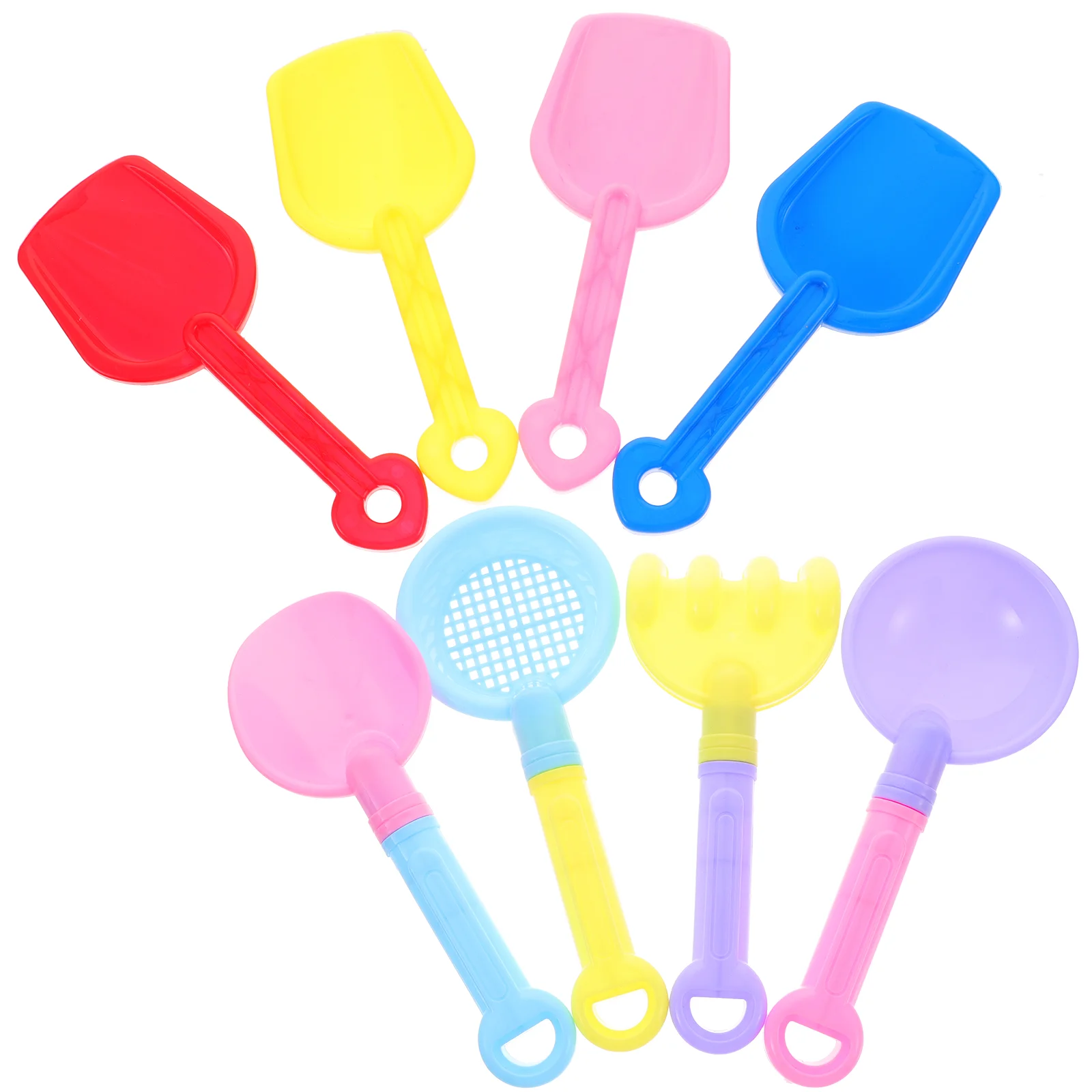 8 Pcs Digging Snow Outdoor Toys Sand Sunscreen Plastic Kids Beach Spade Child